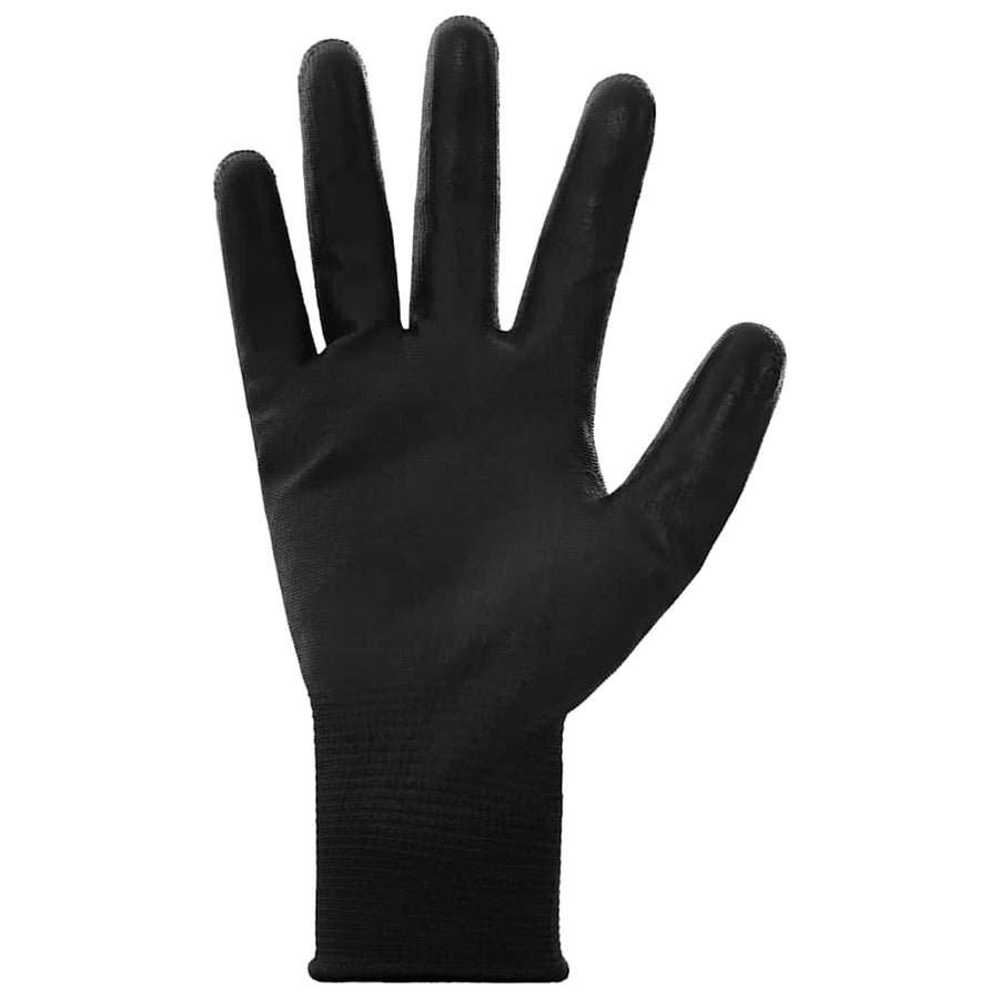 Werkhandschoenen 24 pcs Zwart 10 / xl Polyester