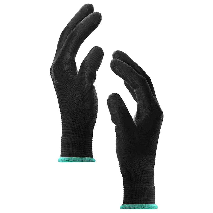 Werkhandschoenen 24 pcs Zwart 11 / XXL Polyester