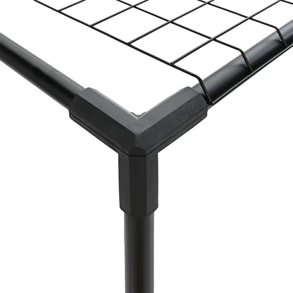 3-laags plantenstandaard Zwart 100 x 32 x 102 cm Staal