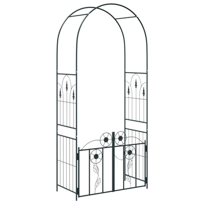 Tuin Boog Effen Zwart 102 x 50 x 218 cm