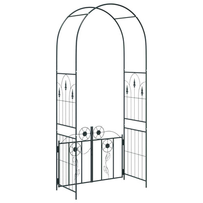 Tuin Boog Effen Zwart 102 x 50 x 218 cm