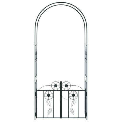 Tuin Boog Effen Zwart 102 x 50 x 218 cm