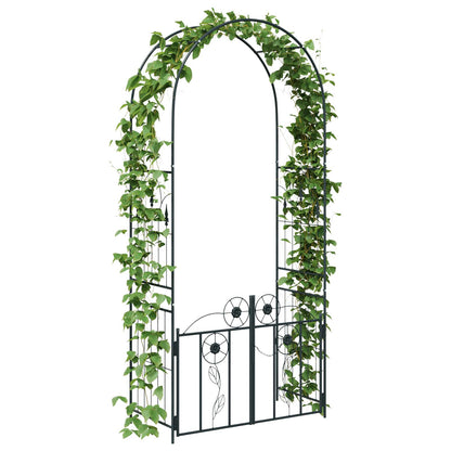 Tuin Boog Effen Zwart 102 x 50 x 218 cm