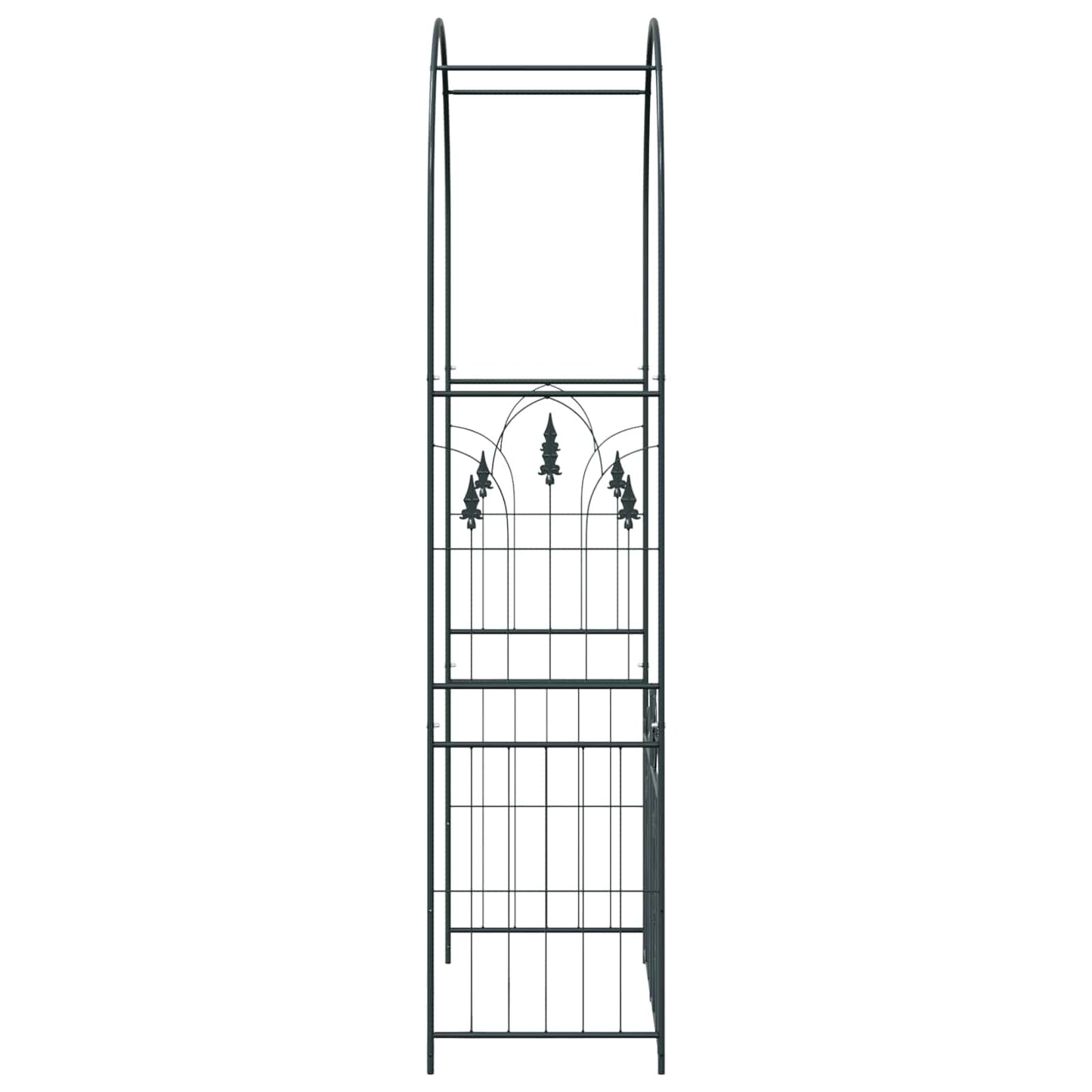 Tuin Boog Effen Zwart 102 x 50 x 218 cm