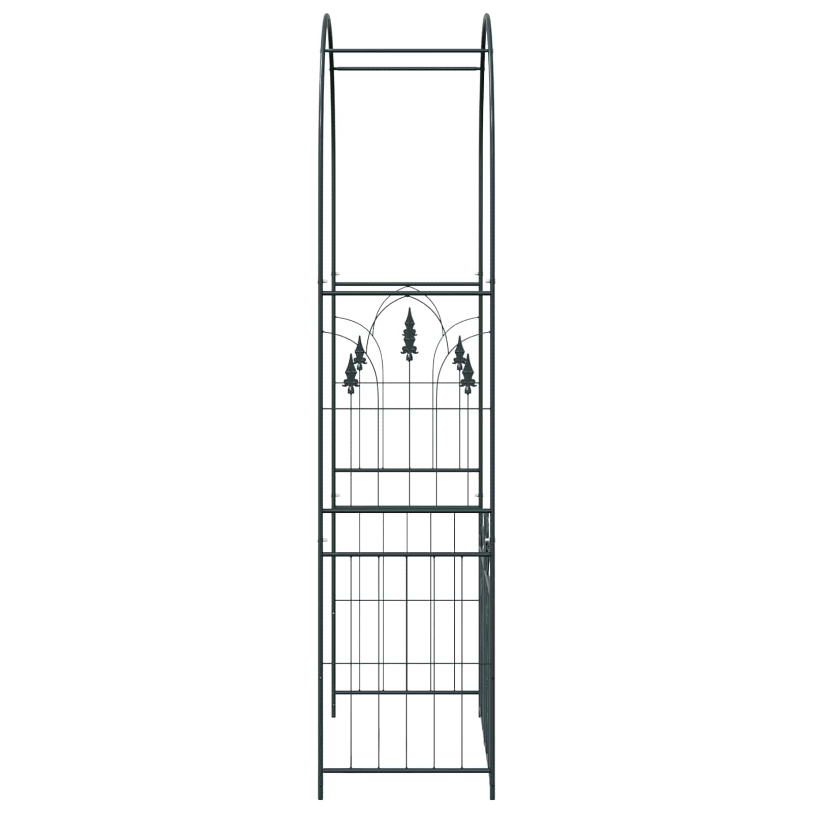 Tuin Boog Effen Zwart 102 x 50 x 218 cm