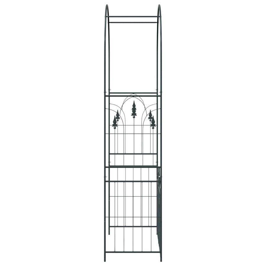 Tuin Boog Effen Zwart 102 x 50 x 218 cm