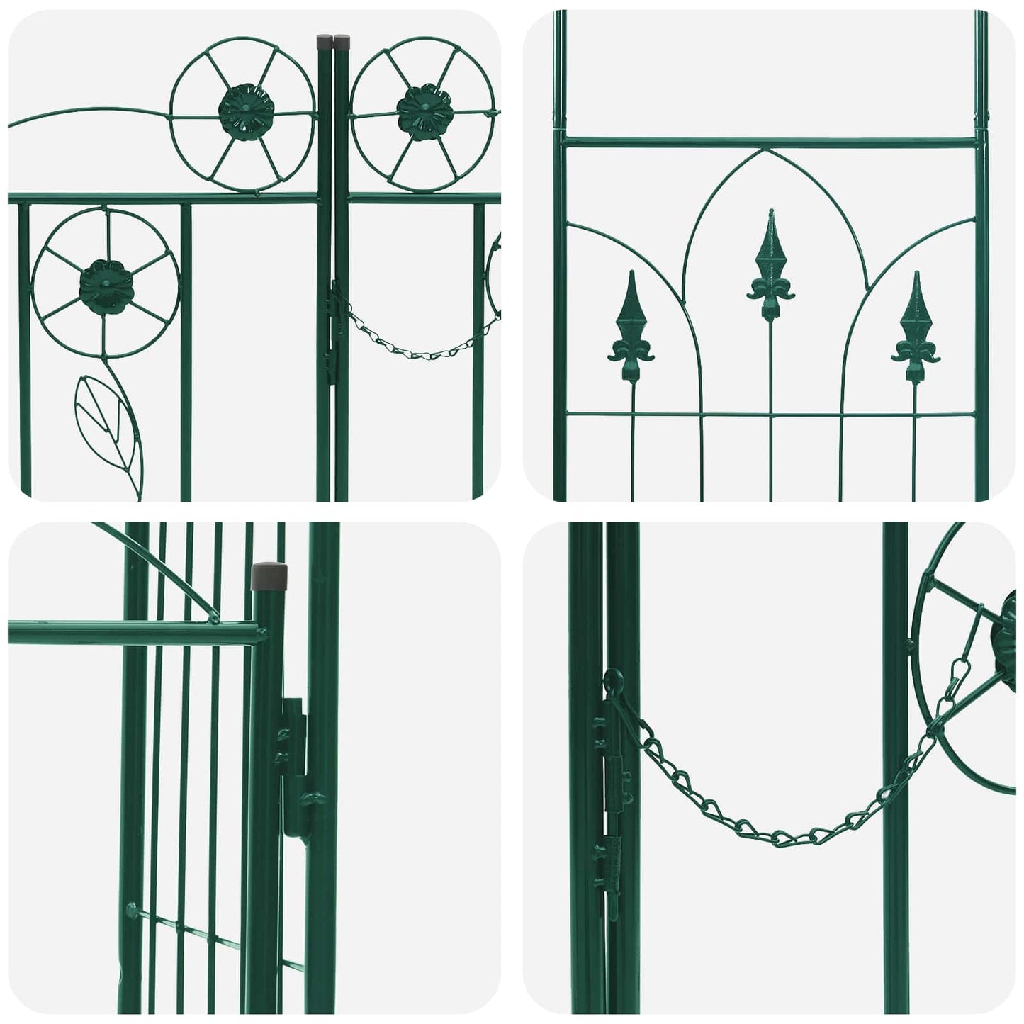 Tuin Boog Effen Groen 102 x 50 x 218 cm
