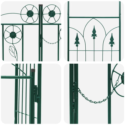 Tuin Boog Effen Groen 102 x 50 x 218 cm