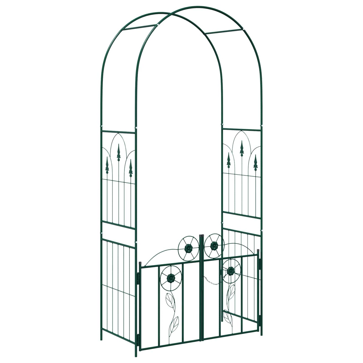 Tuin Boog Effen Groen 102 x 50 x 218 cm