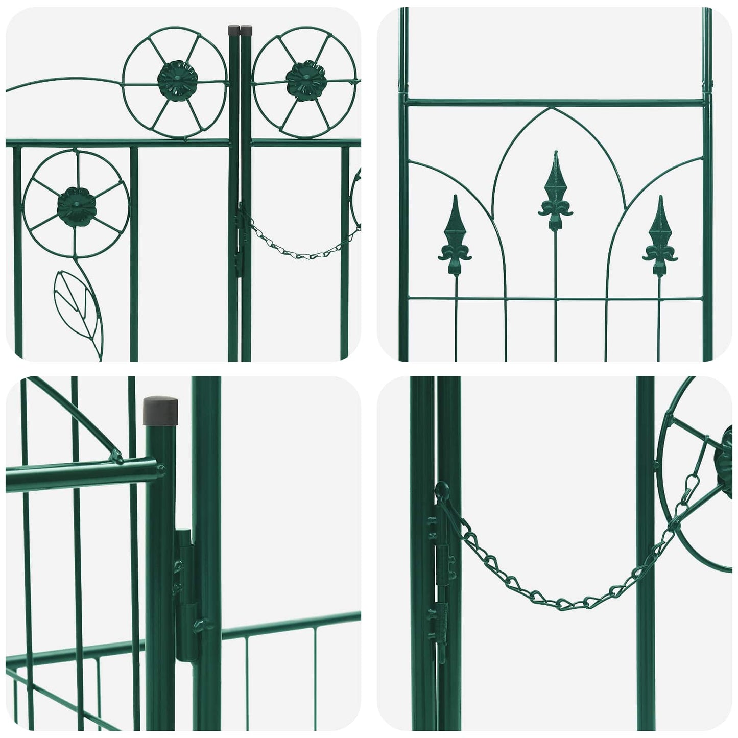 Tuin Boog Effen Groen 203 x 50 x 218 cm