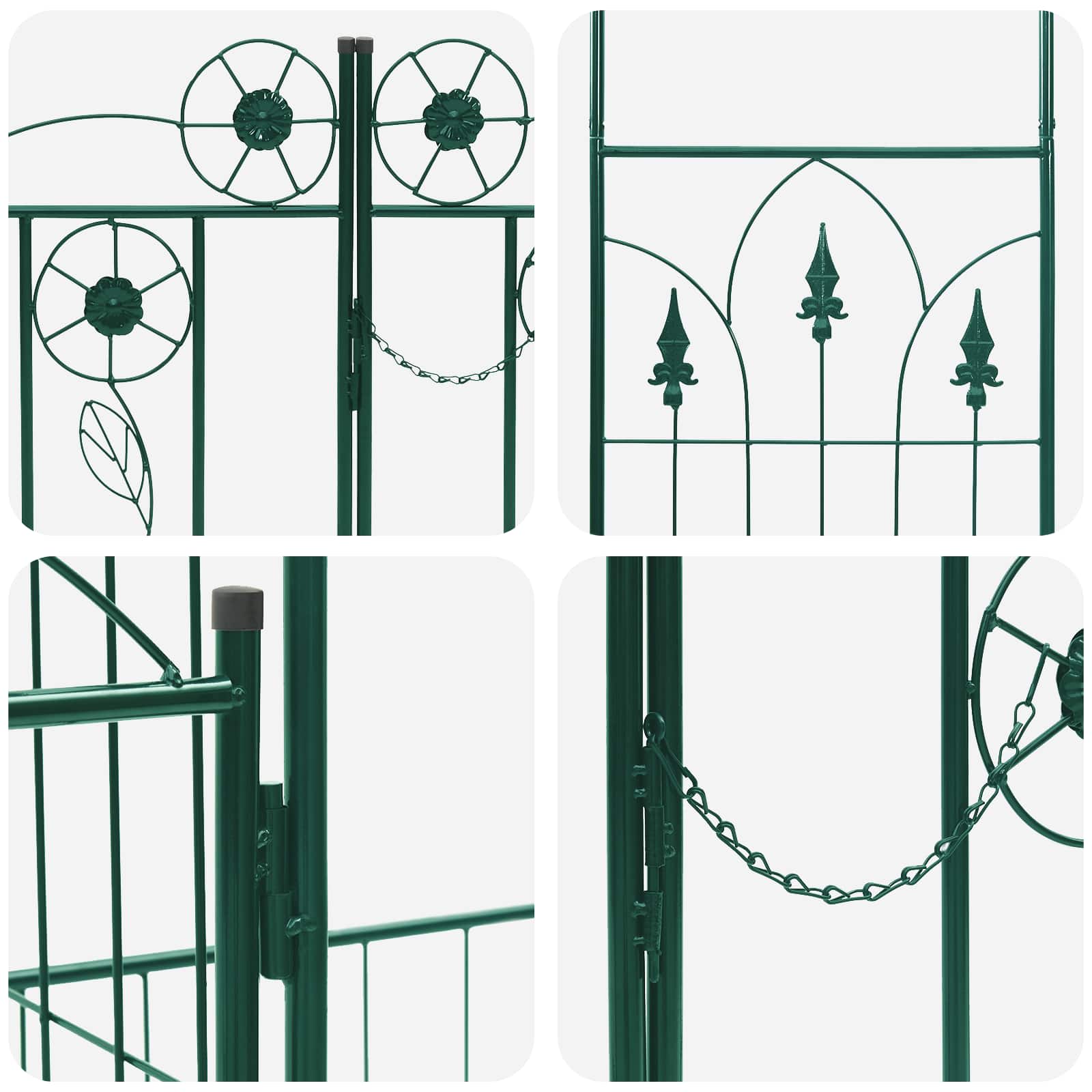 Tuin Boog Effen Groen 203 x 50 x 218 cm