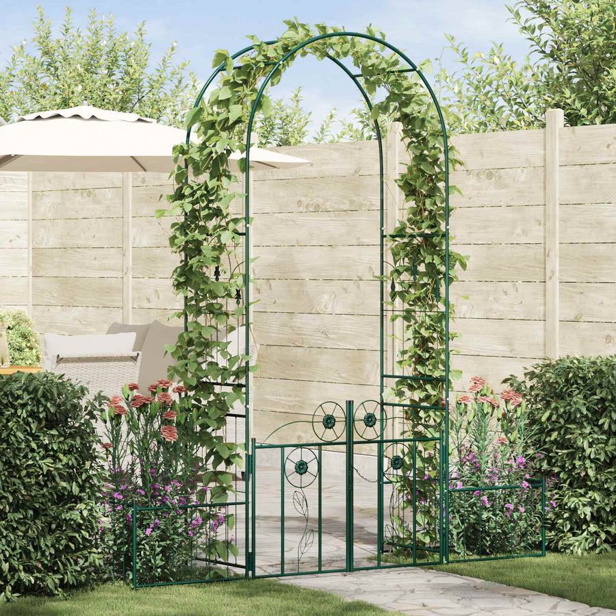 Tuin Boog Effen Groen 203 x 50 x 218 cm