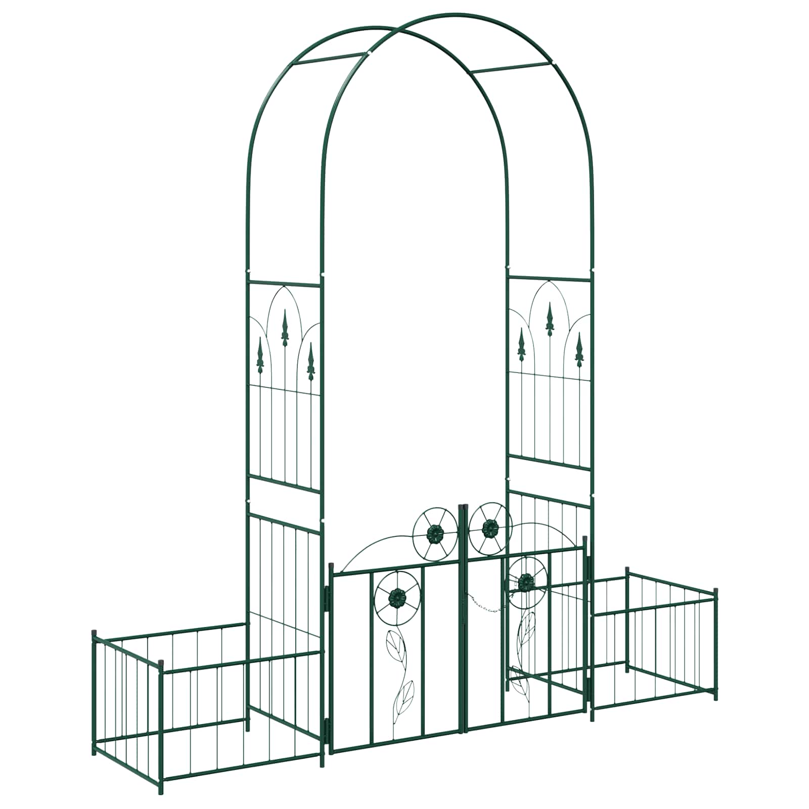 Tuin Boog Effen Groen 203 x 50 x 218 cm