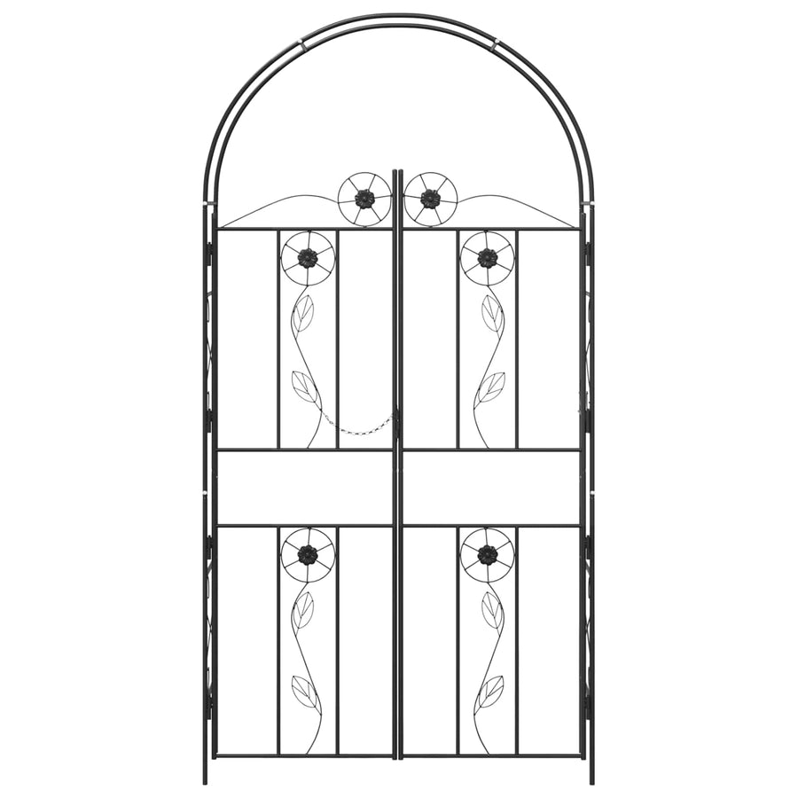 Tuin Boog Effen Zwart