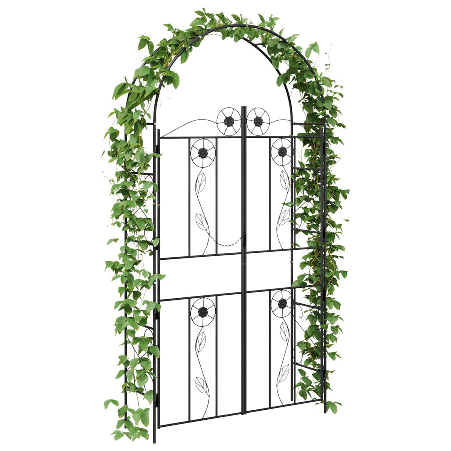 Tuin Boog Effen Zwart