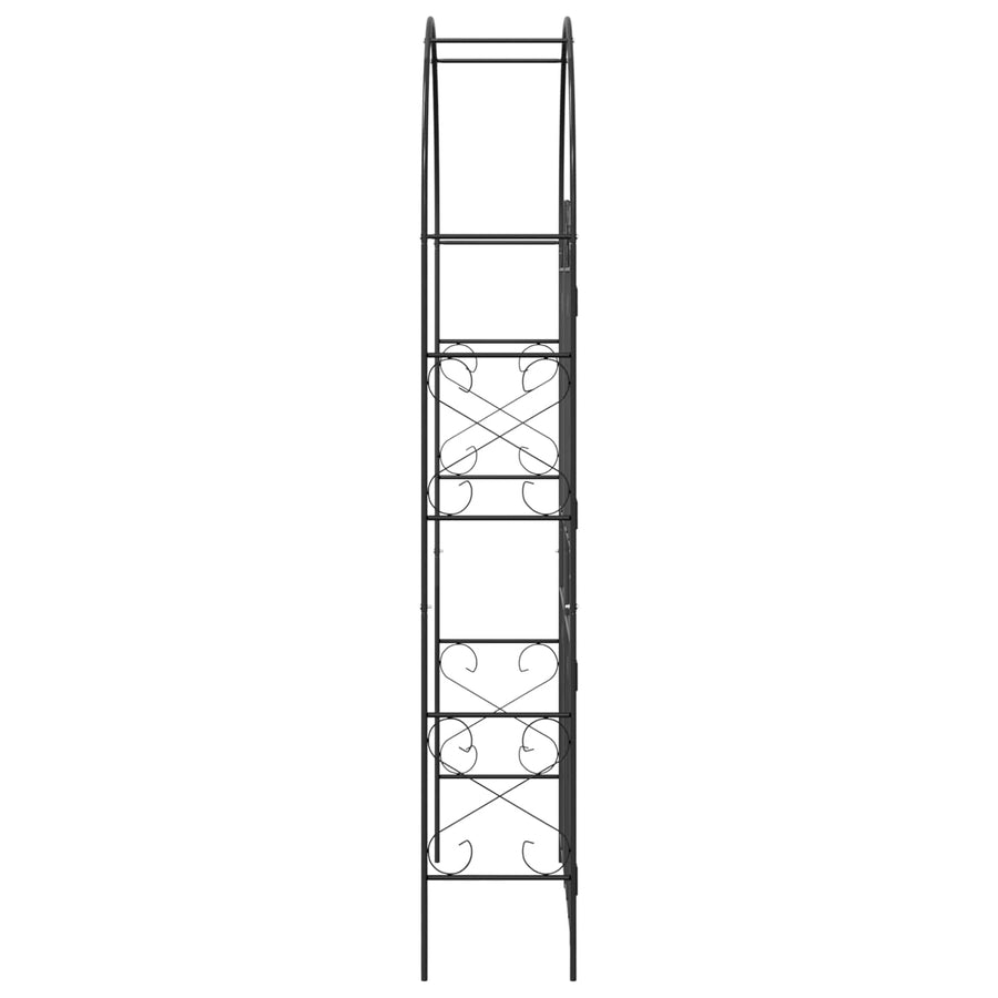 Tuin Boog Effen Zwart