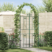 Tuinboog 115x37x226 cm groen ijzer