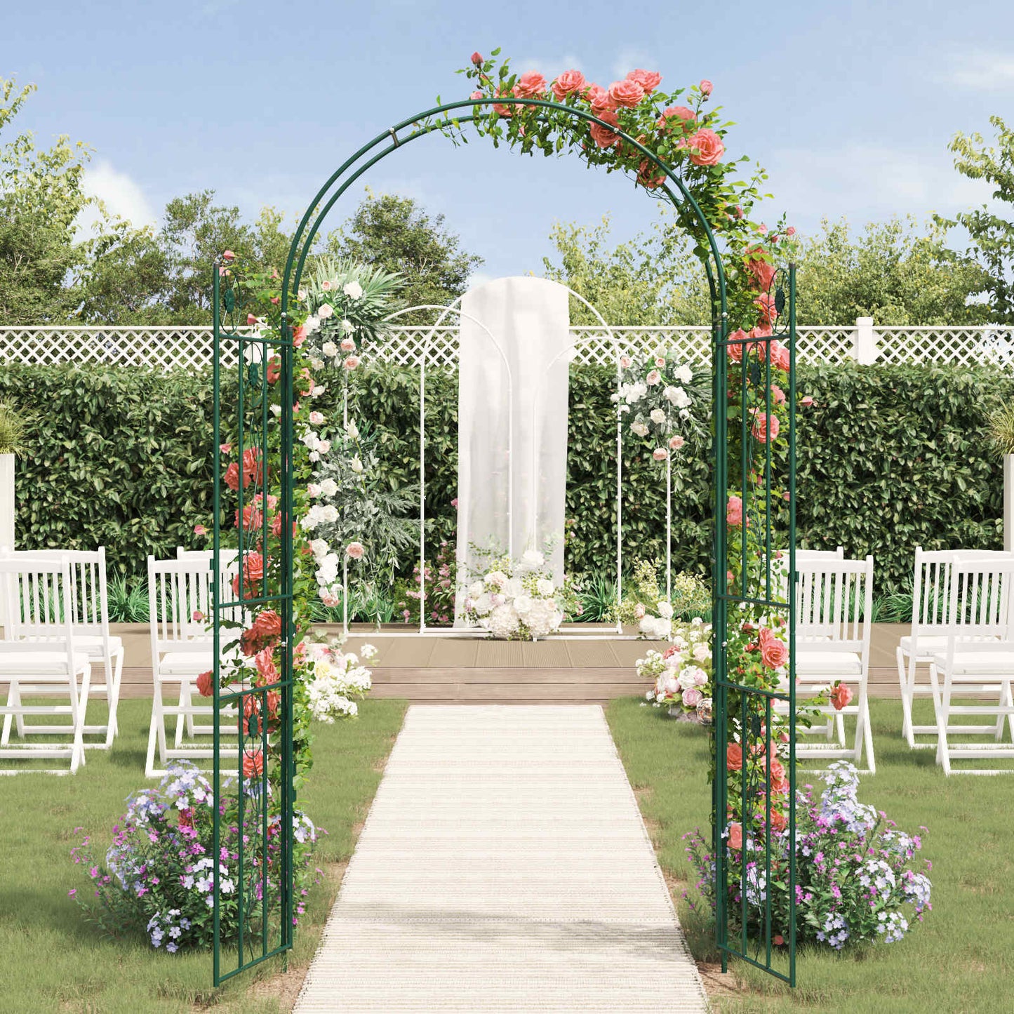 Tuin Boog Effen Groen