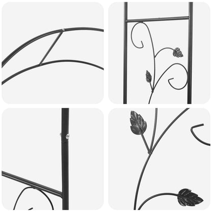 Tuin Boog Bloemen Zwart