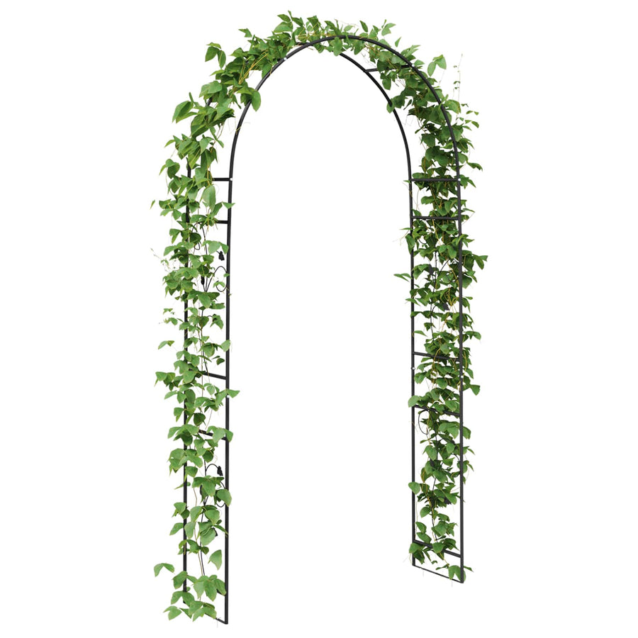 Tuin Boog Bloemen Zwart