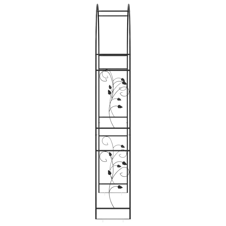 Tuin Boog Bloemen Zwart