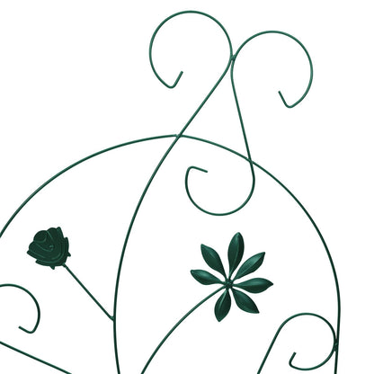 Tuinhek Latwerk 3 pcs Groen 112 x 40 cm Staal