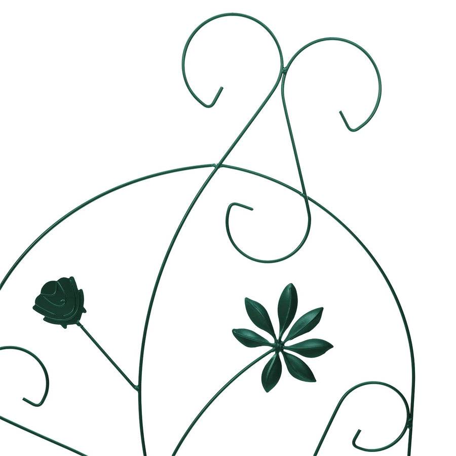 Tuinhek Latwerk 3 pcs Groen 112 x 40 cm Staal