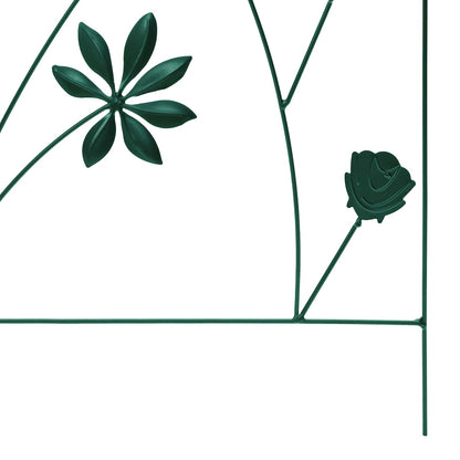 Tuinhek Latwerk 3 pcs Groen 112 x 40 cm Staal
