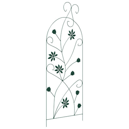 Tuinhek Latwerk 3 pcs Groen 112 x 40 cm Staal