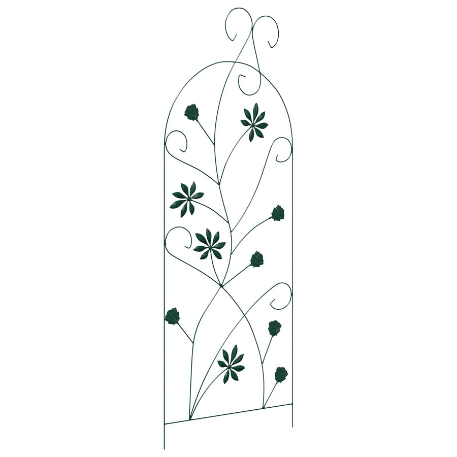 Tuinhek Latwerk 3 pcs Groen 112 x 40 cm Staal