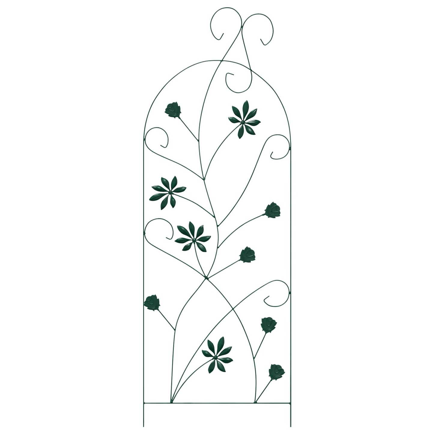 Tuinhek Latwerk 3 pcs Groen 112 x 40 cm Staal