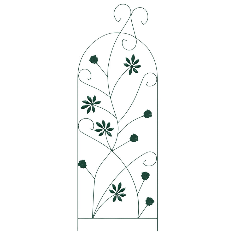 Tuinhek Latwerk 3 pcs Groen 112 x 40 cm Staal