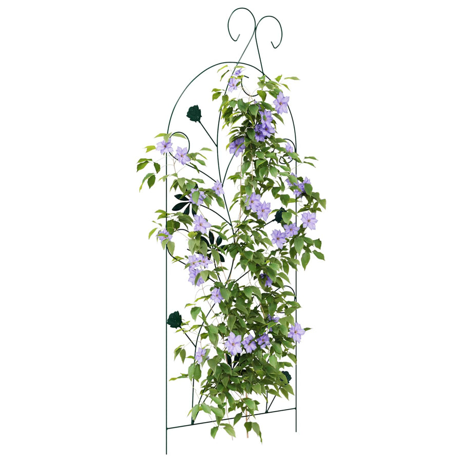 Tuinhek Latwerk 3 pcs Groen 112 x 40 cm Staal