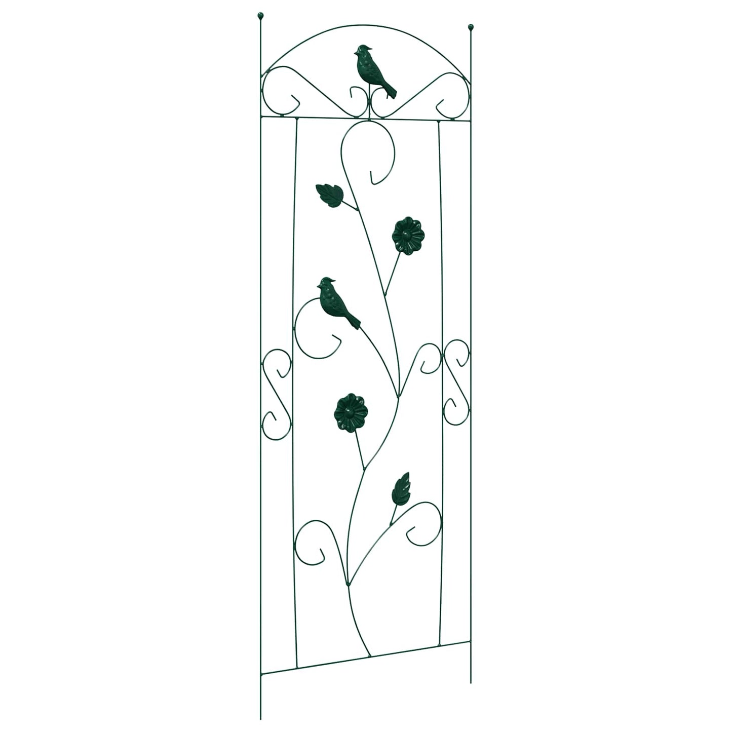 Tuinhek Latwerk 3 pcs Groen 112 x 40 cm Staal