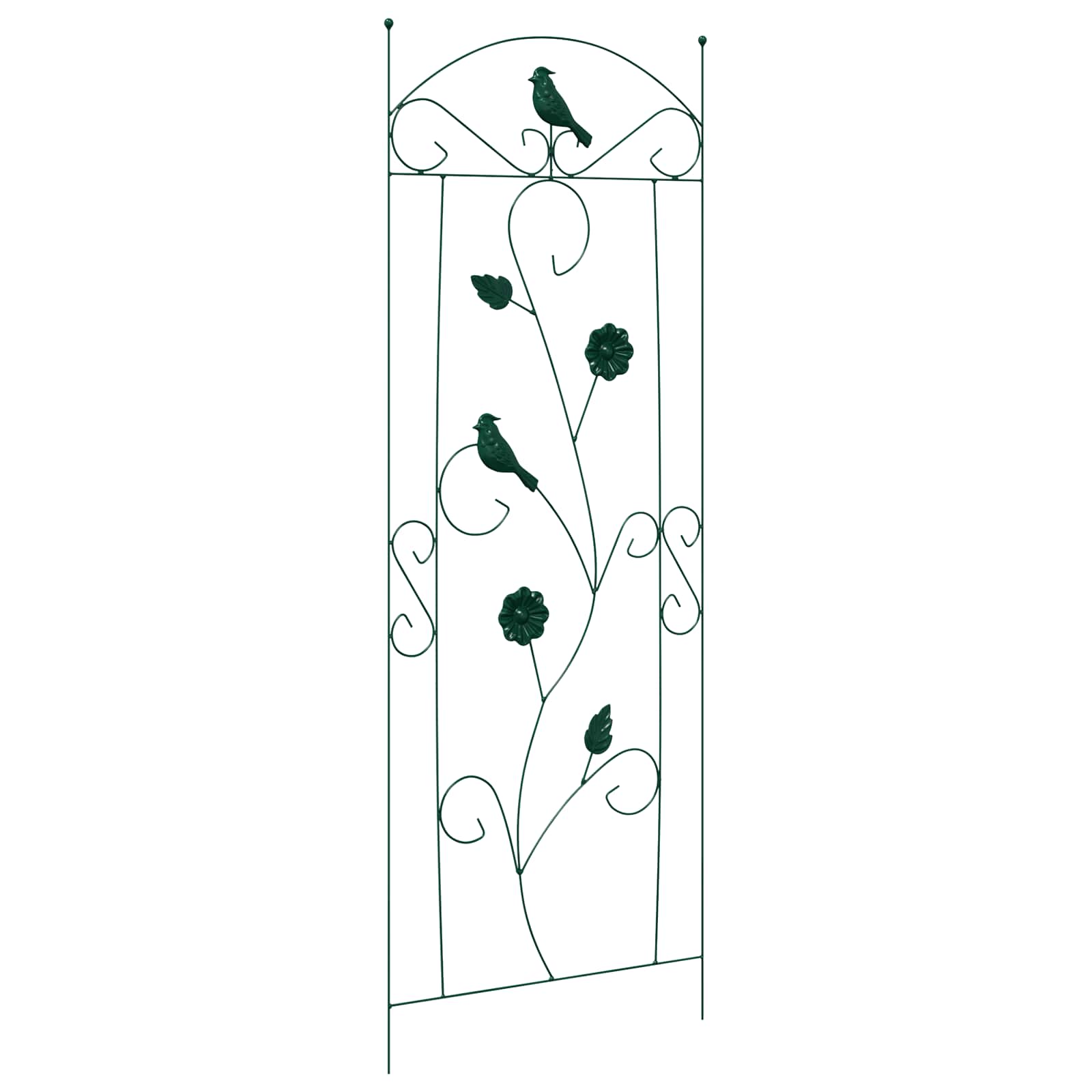 Tuinhek Latwerk 3 pcs Groen 112 x 40 cm Staal