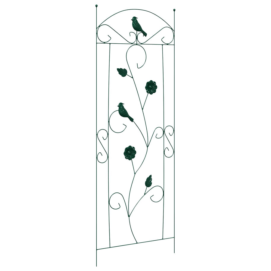 Tuinhek Latwerk 3 pcs Groen 112 x 40 cm Staal