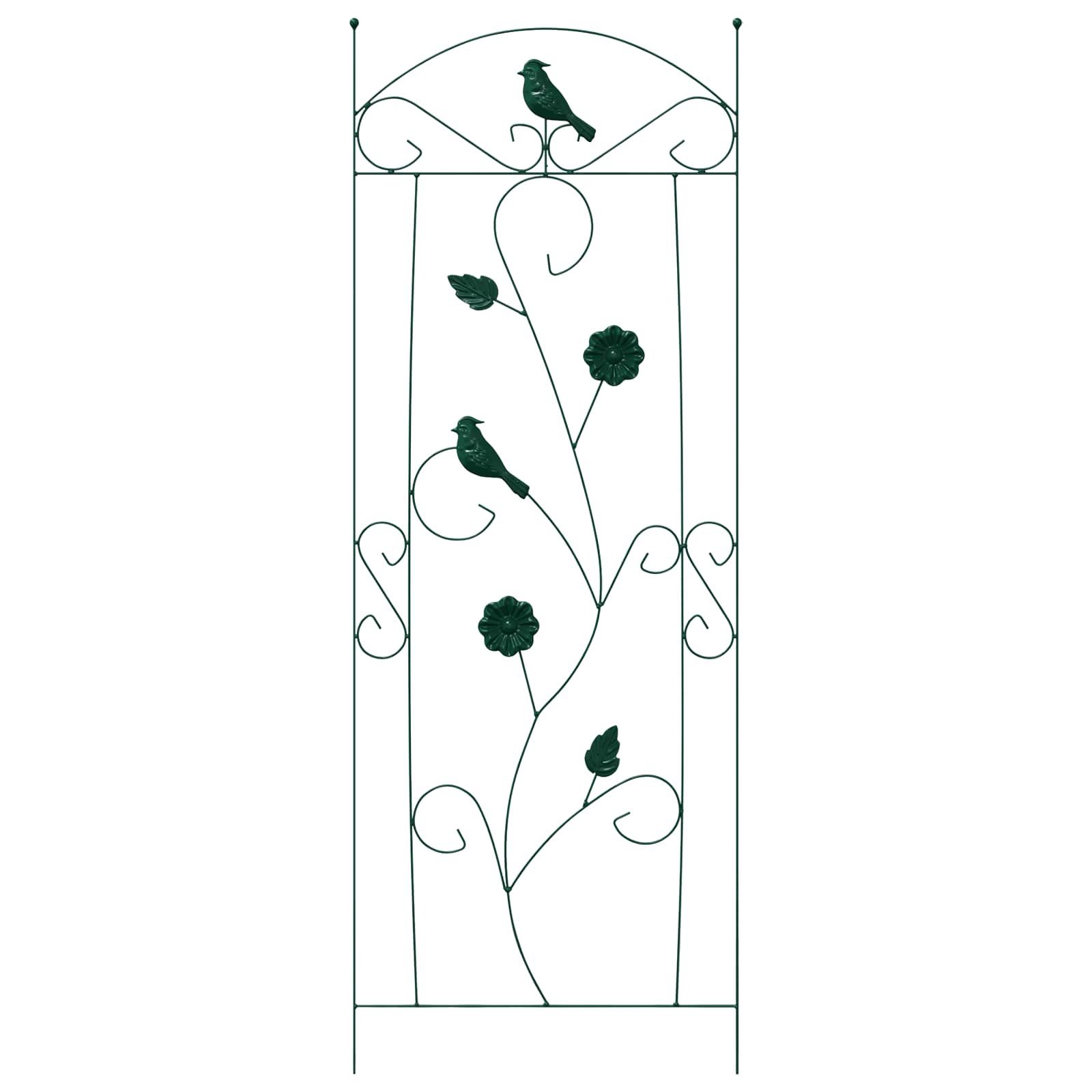 Tuinhek Latwerk 3 pcs Groen 112 x 40 cm Staal