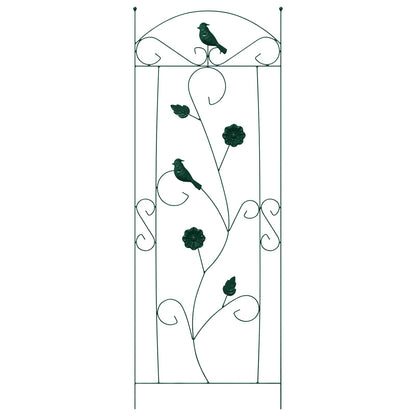 Tuinhek Latwerk 3 pcs Groen 112 x 40 cm Staal