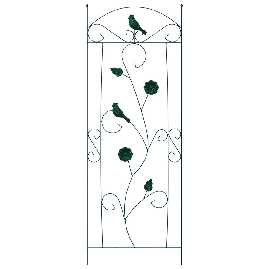 Tuinhek Latwerk 3 pcs Groen 112 x 40 cm Staal