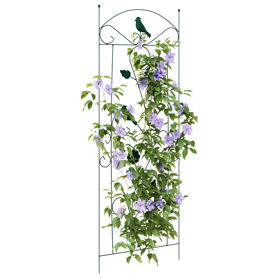 Tuinhek Latwerk 3 pcs Groen 112 x 40 cm Staal