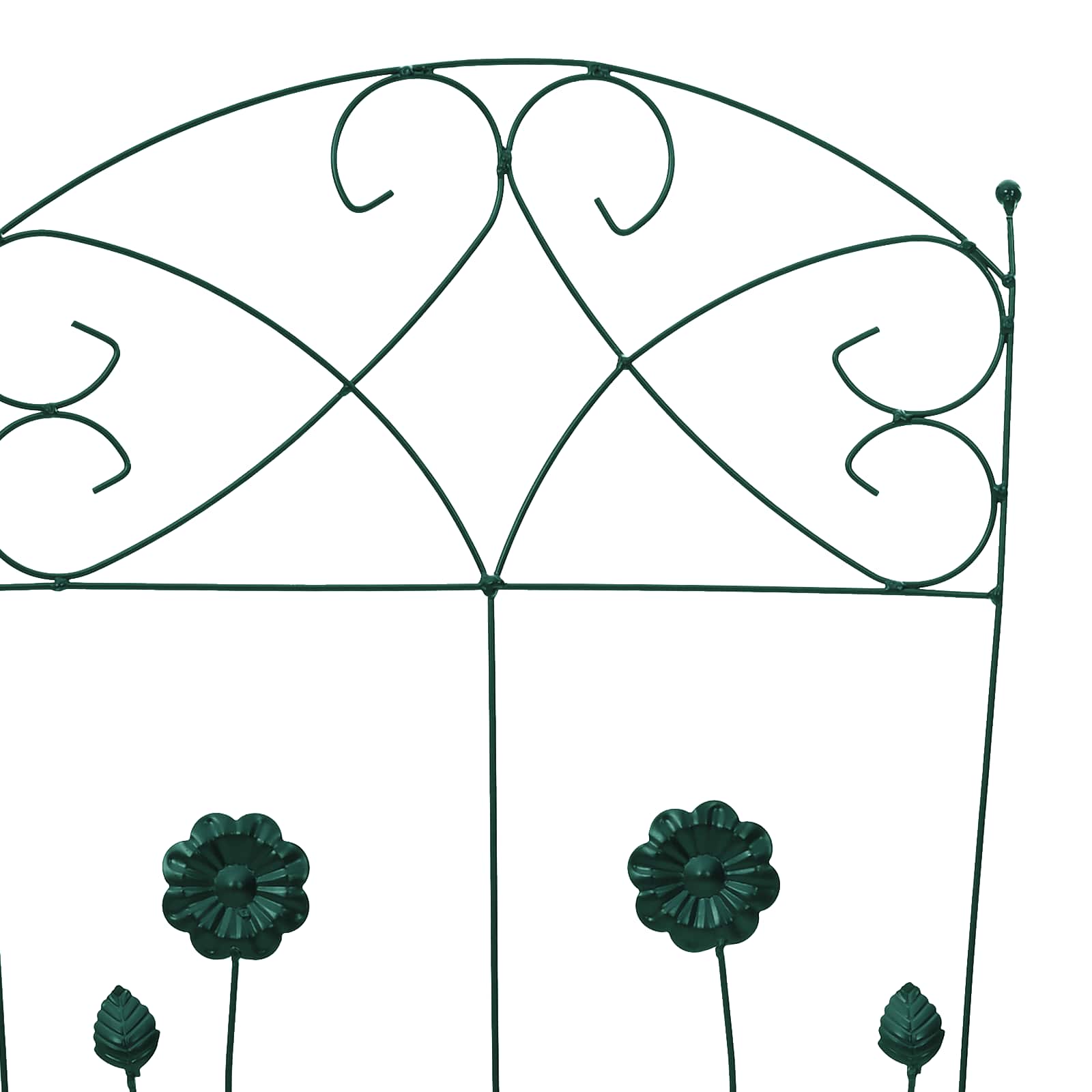 Tuinhek Latwerk 3 pcs Groen 112 x 40 cm Staal