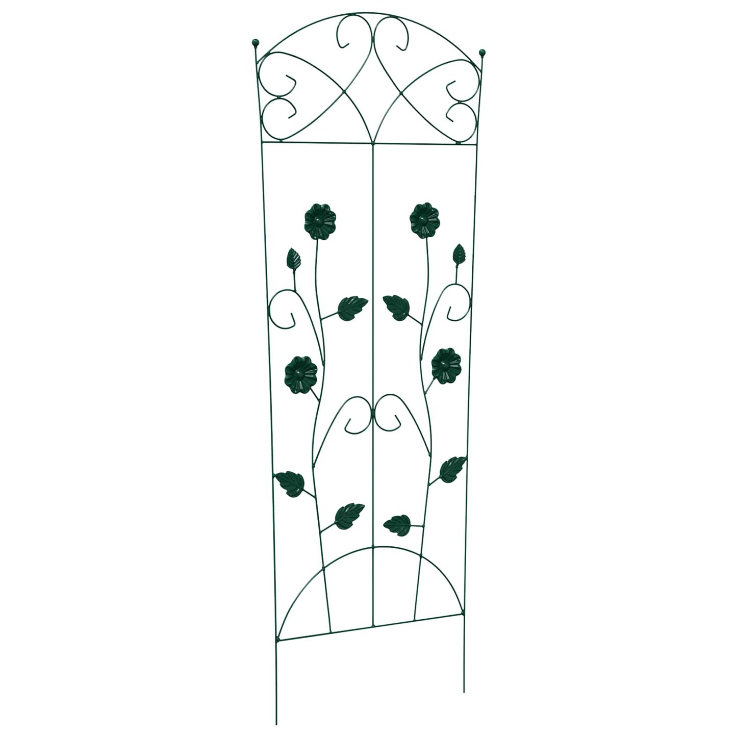 Tuinhek Latwerk 3 pcs Groen 112 x 40 cm Staal