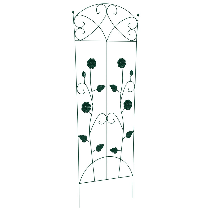 Tuinhek Latwerk 3 pcs Groen 112 x 40 cm Staal