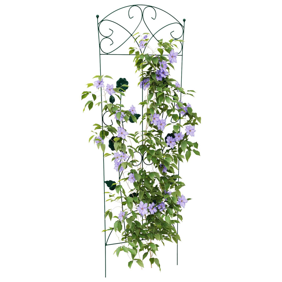 Tuinhek Latwerk 3 pcs Groen 112 x 40 cm Staal