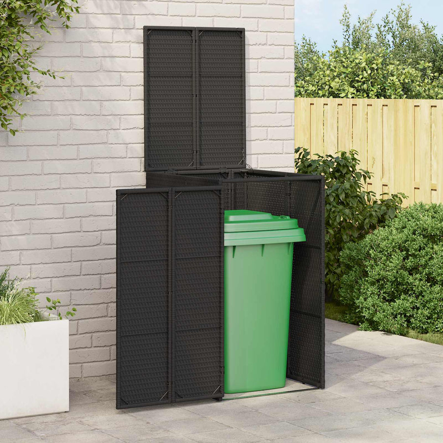 Afvalbak Box Zwart 65 x 80 x 115 cm Polyetheen