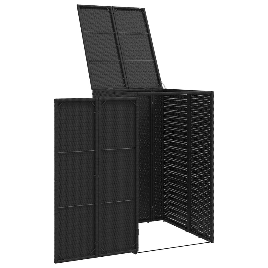 Afvalbak Box Zwart 65 x 80 x 115 cm Polyetheen
