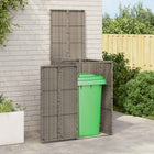 Afvalbak 65x80x115 cm grijs polyetheen