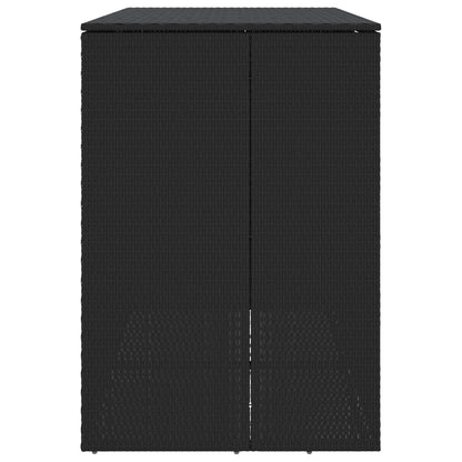 Afvalbak Box 2 pcs Zwart 65 x 80 x 115 cm Polyetheen