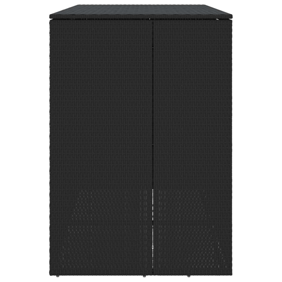 Afvalbak Box 2 pcs Zwart 65 x 80 x 115 cm Polyetheen
