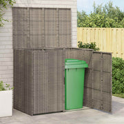 Afvalbak box grijs 130x80x115 cm polyetheen
